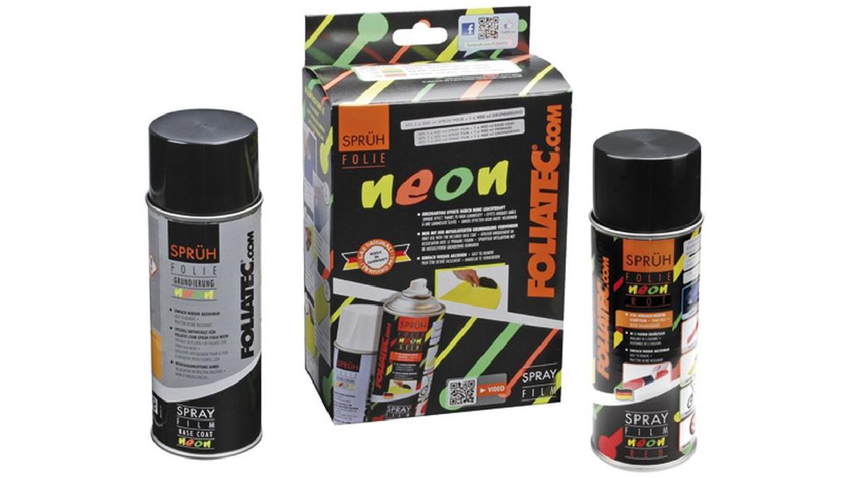 FOLIATEC+Spray+Film+-+Rouge+fluo+-+1x400+ml+%26+1x400+ml+appr%C3%AAt